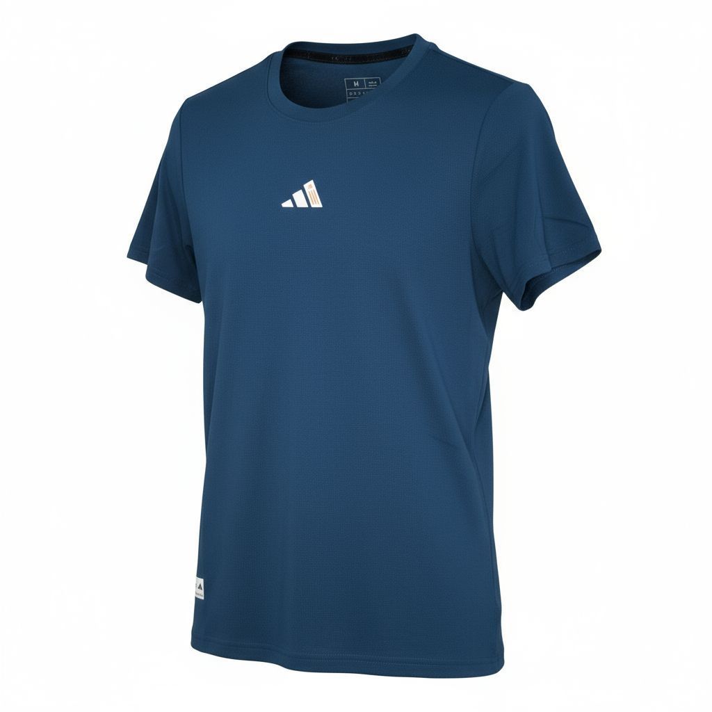 CAMISETA ADIDAS SLIM FIT F072 COLOR AZUL UNISEX