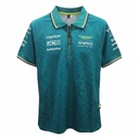 CAMISETA F1 SPORT ASTON MARTIN COLOR VERDE ZIPPER NEGRO DE BOSS
