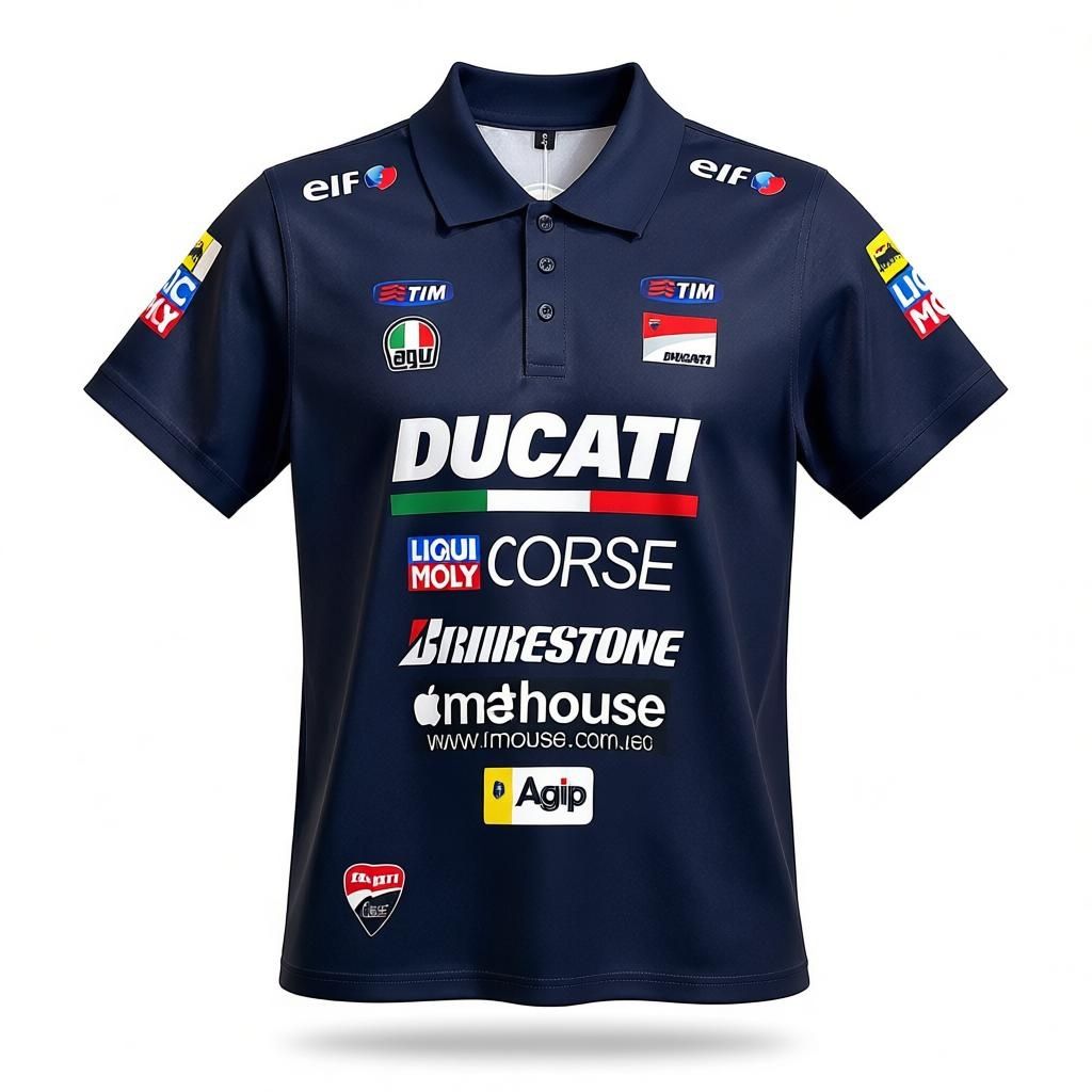 CAMISETA F1 SPORT COLOR AZUL MARINO NOMBRE DUCATI