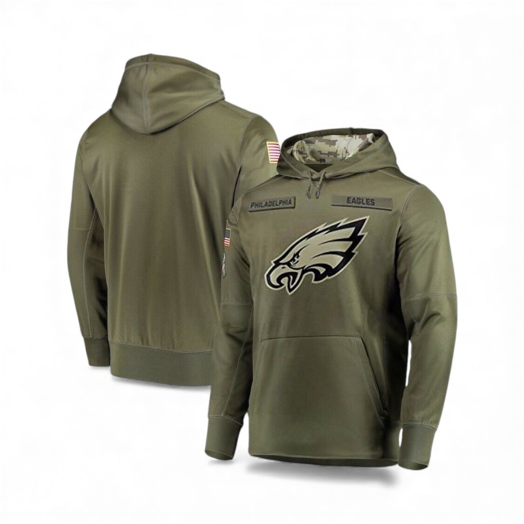 JACKET NFL UNISEX EQUIPO EAGLES  COLOR VERDE OLIVO