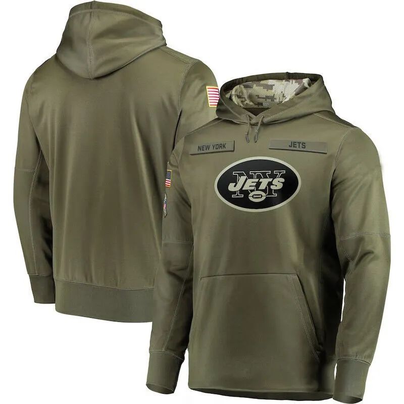 JACKET NFL UNISEX EQUIPO JETS COLOR VERDE OLIVO