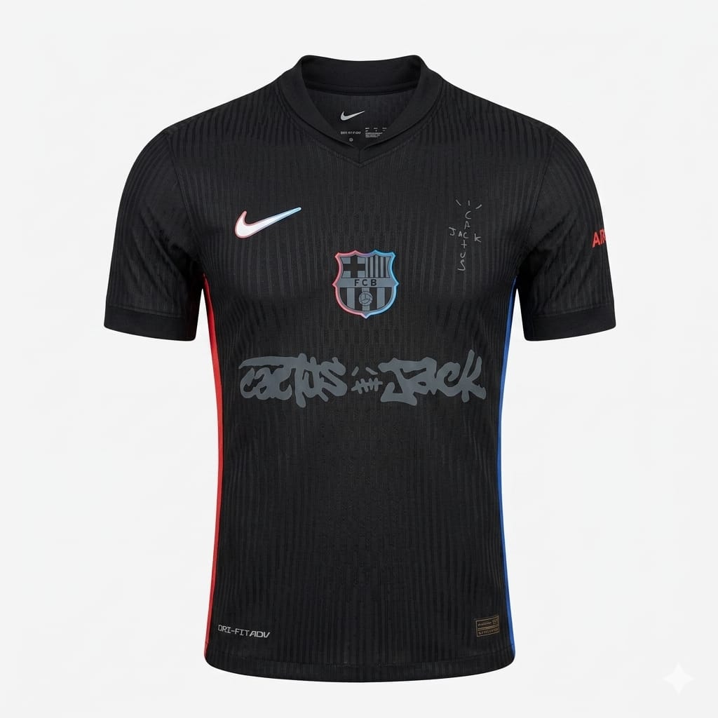 CAMISA BARCELONA FRANJAS ROJAS Y AZUL COSTADOJACK CACTUS