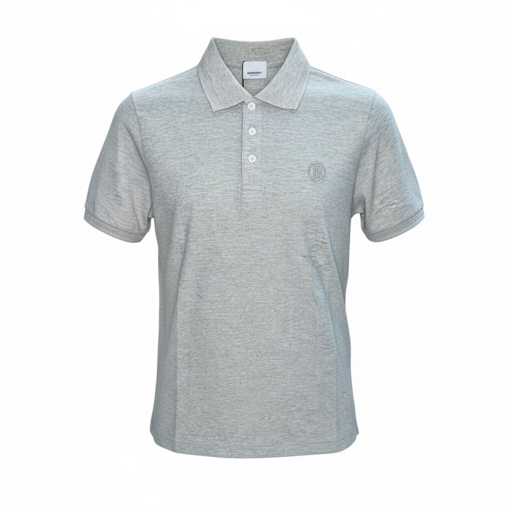 #3 CAMISA BURBERRY GRIS CUELLO SPORT