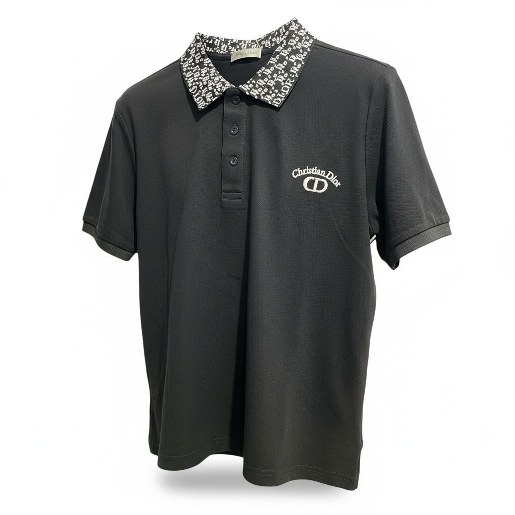 #3 CAMISA DIOR SPORT NEGRA LETRAS BLANCAS EN EL CUELLO