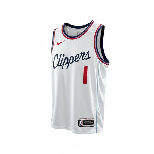 CAMISETA EQUIPO NBA CLIPERS BLANCA NUMERO 1