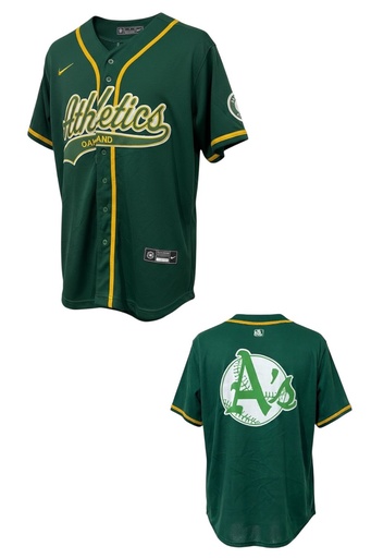 [DEPORTIVO] CAMISETA EQUIPO MLB ATHLETICS VERDE TALLA L