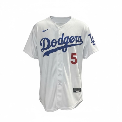 CAMISETA EQUIPO MLB DODGERS BLANCA NUMERO 5