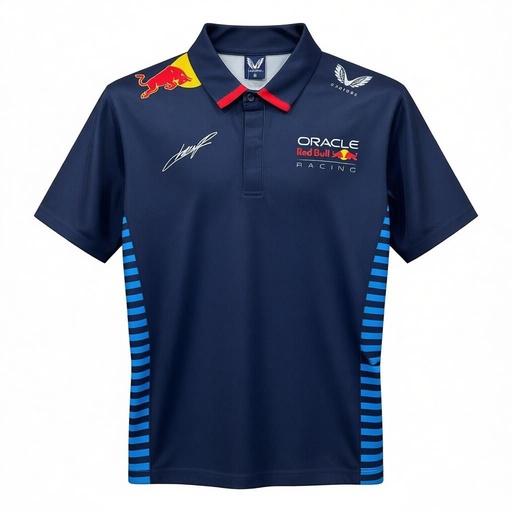 CAMISETA F1 SPORT MARCA CASTORE COLOR AZUL MARINO PEREZZ Y #11 ATRAS