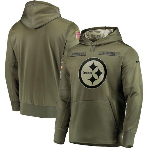 JACKET NFL UNISEX  EQUIPO STEELERS COLOR VERDE OLIVO