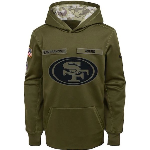 JACKET NFL UNISEX  EQUIPO 49ERS SAN FRANCISCO COLOR VERDE OLIVO
