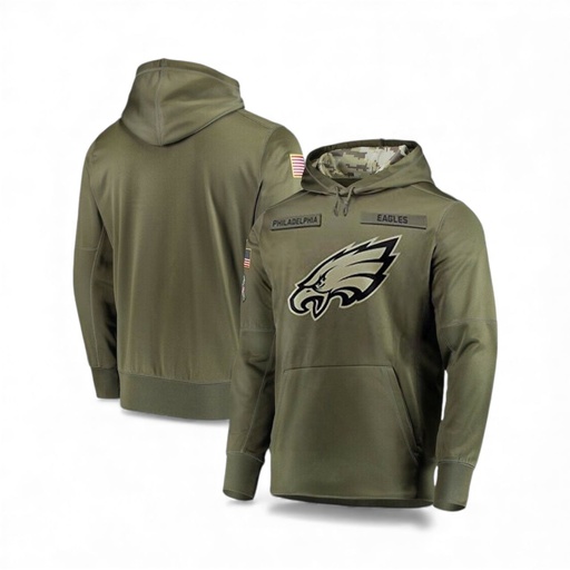 JACKET NFL UNISEX EQUIPO EAGLES  COLOR VERDE OLIVO