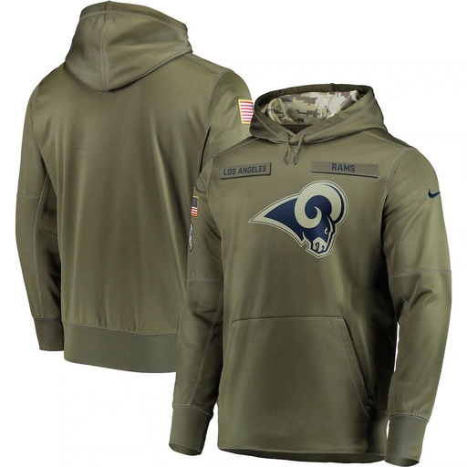 JACKET NFL UNISEX EQUIPO RAMS  COLOR VERDE OLIVO