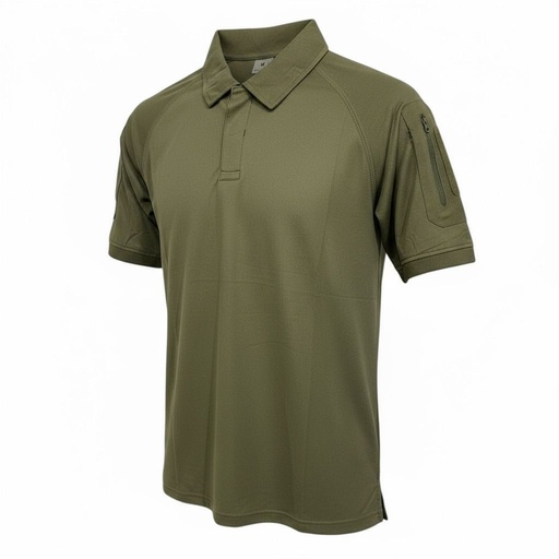 CAMISETA TIPO POLO CON SIPER EN LA MANGA