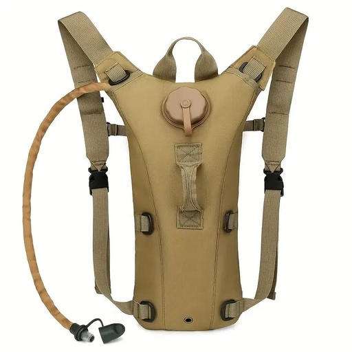 [TAPS00707] MOCHILA CANTINFLORA BOLSO DE AGUA COLOR CAFE