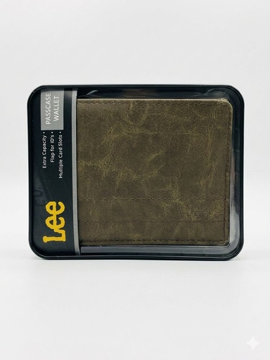 [TAPS00941] BILLETERA LEE PASSCASE WALLET COLOR CAFE OSCURO