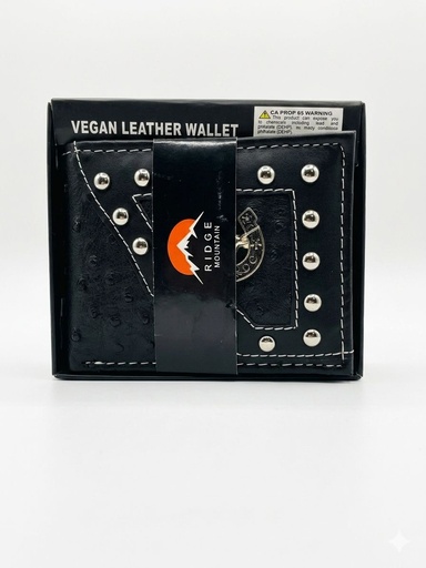 [TAPS00942] BILLETERA VEGAN LEATHER WALLET COLOR NEGRA