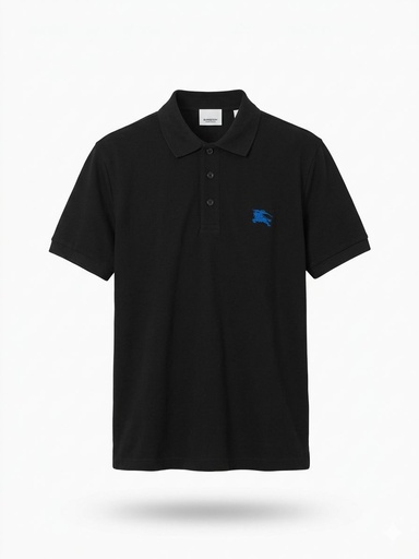#1 CAMISA BURBERRY SPORT NEGRA JINETE AZUL LADO IZQUIERDO